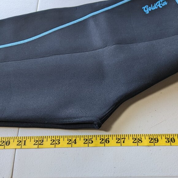GoldFin neoprene wetsuit, black and turquoise - Picture 14 of 14